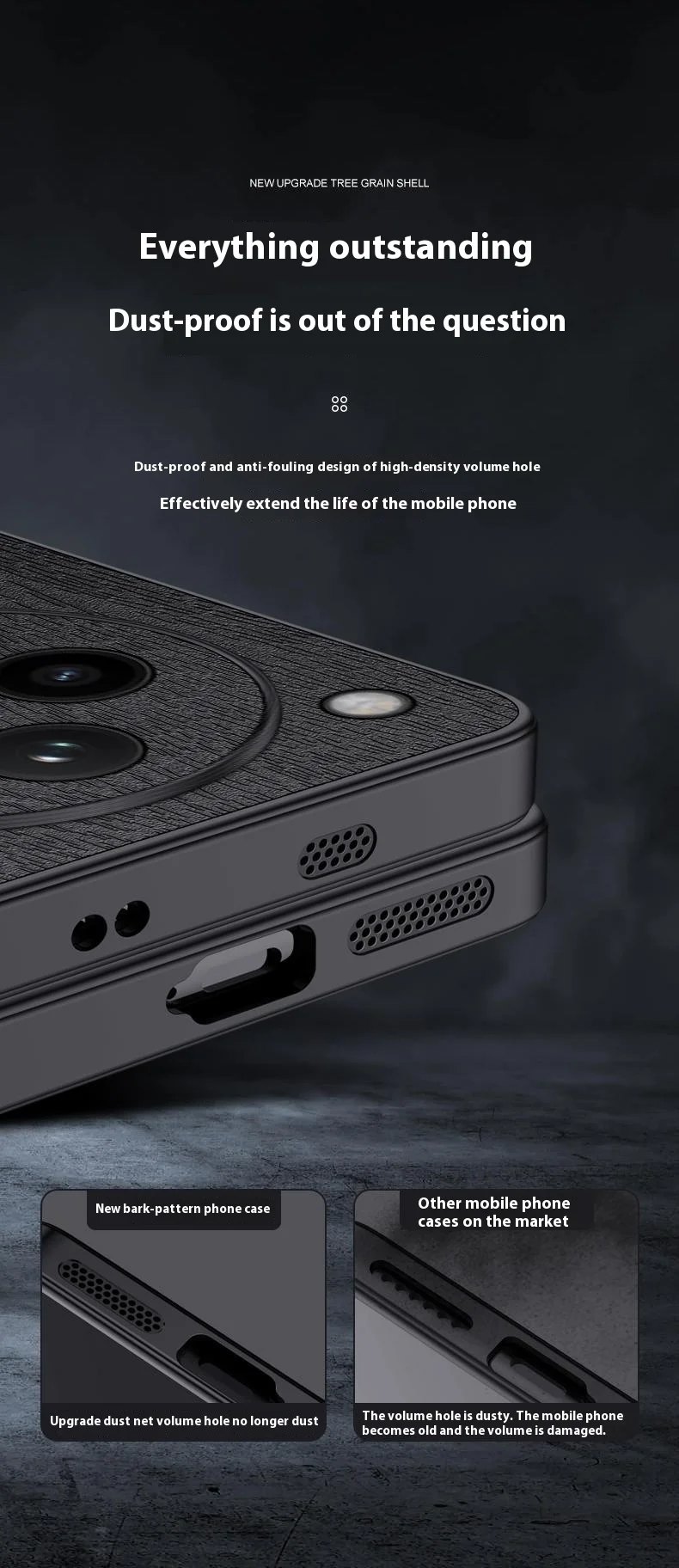 For Oppo Find X8 Pro 5G Case Wood Texture PU Leather Coated PC+TPU Phone Cover - Black-Cellmalls