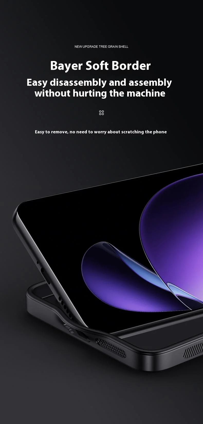 For Oppo Reno13 Pro 5G Case Wood Texture PU Leather Coated PC+TPU Phone Cover - Black-Cellmalls