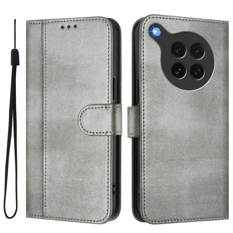 For Oppo Find X8s 5G Cases Wallet Stand Retro Texture Leather Phone Cover with Lanyard - Mint Green-Cellmalls