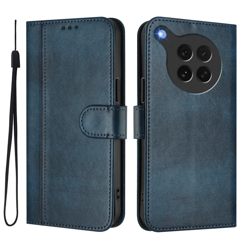 For Oppo Find X8s 5G Cases Wallet Stand Retro Texture Leather Phone Cover with Lanyard - Mint Green-Cellmalls