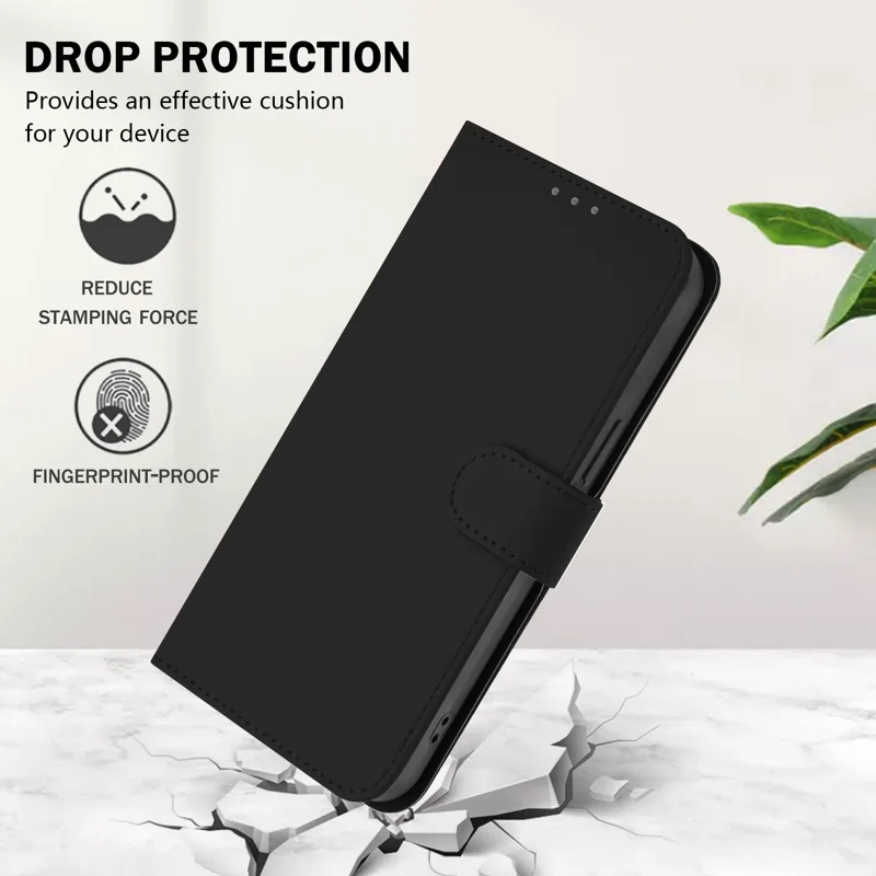 For Oppo Find X8s+ 5G Case Solid Color Wallet Leather Phone Cover with Strap - Black-Cellmalls