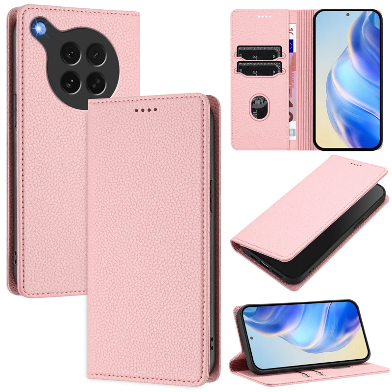 For Oppo Find X8s 5G Wallet Case RFID Blocking Litchi Texture Leather Mobile Cover - Mint Green-Cellmalls