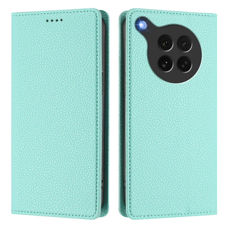 For Oppo Find X8s 5G Wallet Case RFID Blocking Litchi Texture Leather Mobile Cover - Mint Green-Cellmalls