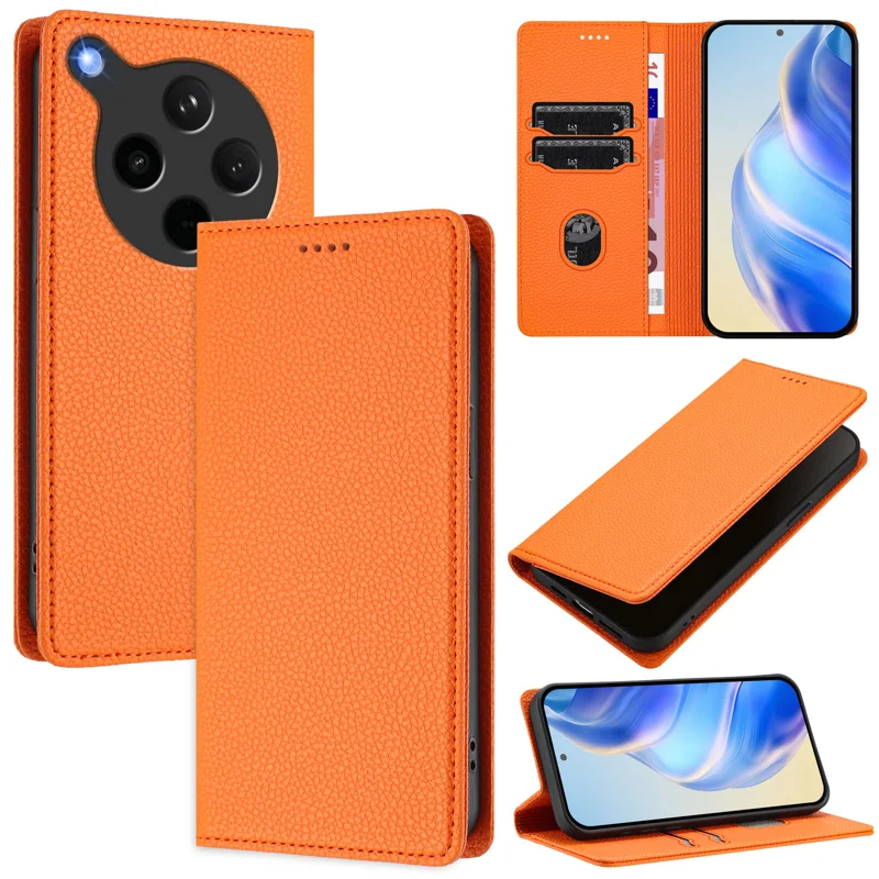 For Oppo Find X8s+ 5G Wallet Case RFID Blocking Litchi Texture Leather Mobile Cover - Mint Green-Cellmalls