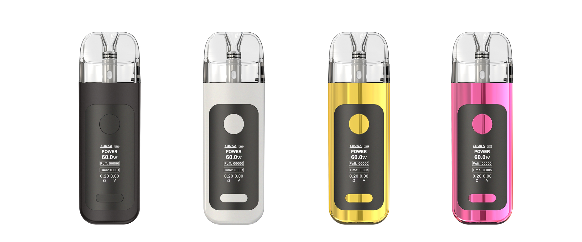 EHUKA X1 kit 60w MOD Shisha E hookah Dual-use Replaceable Pod Vape with Smart Display