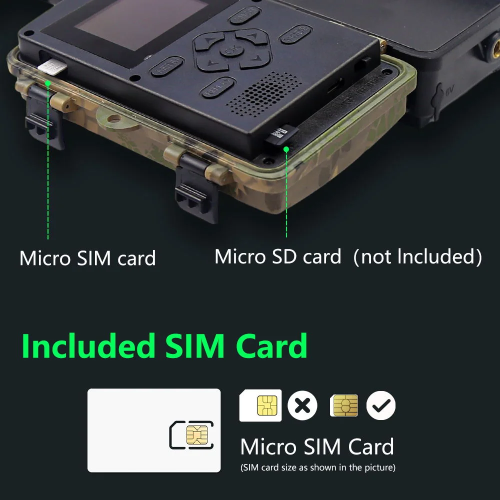 PR801LTE 4G Trail Camera 60MP 8K 0.2S Trigger Hunting Camera with IP66 Waterproof for Wildlife Monitoring - EU Version-Cellmalls