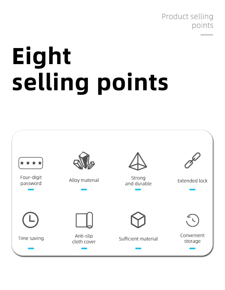WEST BIKING YP0705089 0.65m Bike Chain Lock 4 Digit Resettable Combination Alloy Bicycle Locks for Bikes, Scooter, Door-Cellmalls