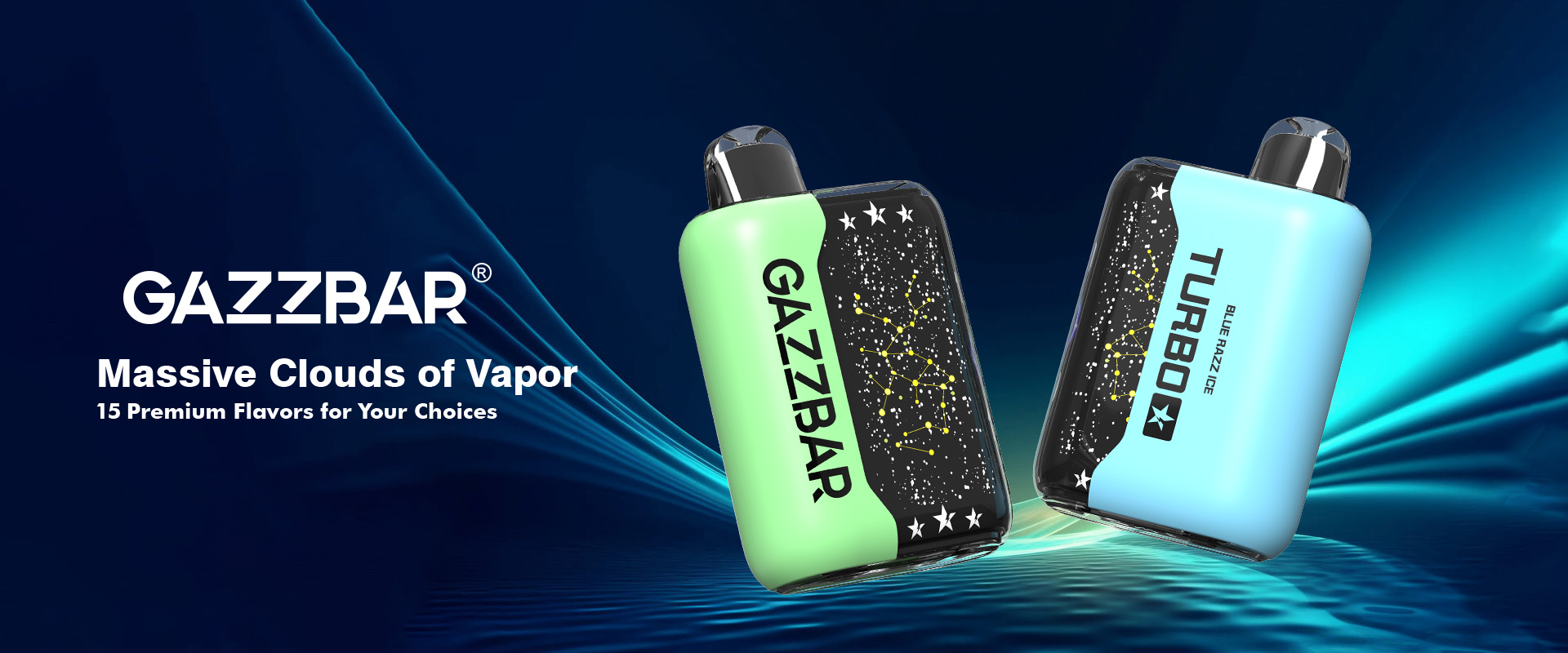 Gazzbar Turbo 30000 Puff Disposable Vape Dual Mode pulse 15000 puffs With 3D Curved Smart display