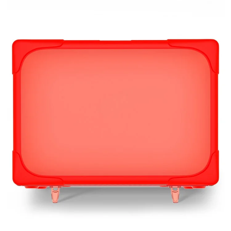 Laptop Case for MacBook Air 13 inch (2025) / (2024) / (2022) A2681 Protective Case Notebook Computer Anti-Scratch Cover with Stand - Red-Cellmalls