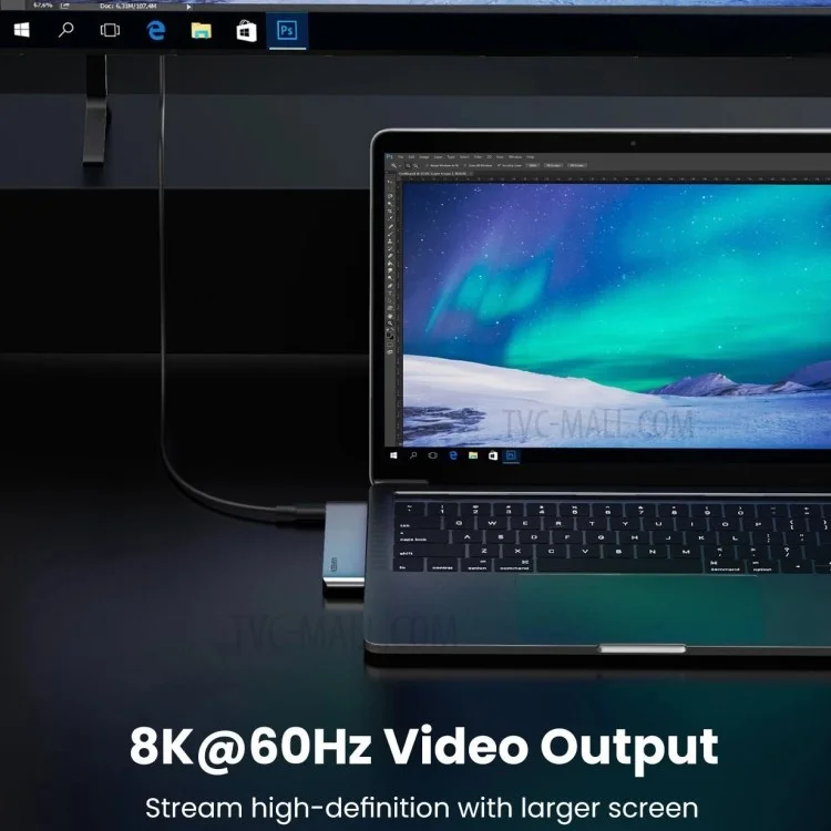 UGREEN 60560 USB-C Hub Splitter Adapter Thunderbolt 3 Dock Card Reader for MacBook Pro / Air-Cellmalls