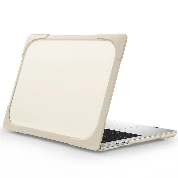 Laptop Case for MacBook Air 13 inch (2025) / (2024) / (2022) A2681 Protective Case Notebook Computer Anti-Scratch Cover with Stand - Khaki-Cellmalls