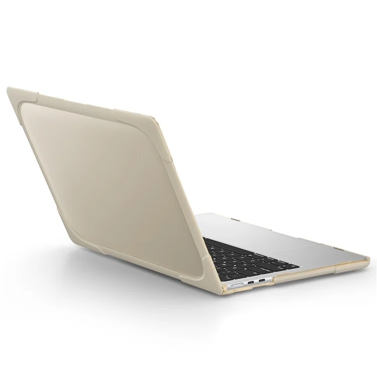 Laptop Case for MacBook Air 13 inch (2025) / (2024) / (2022) A2681 Protective Case Notebook Computer Anti-Scratch Cover with Stand - Khaki-Cellmalls