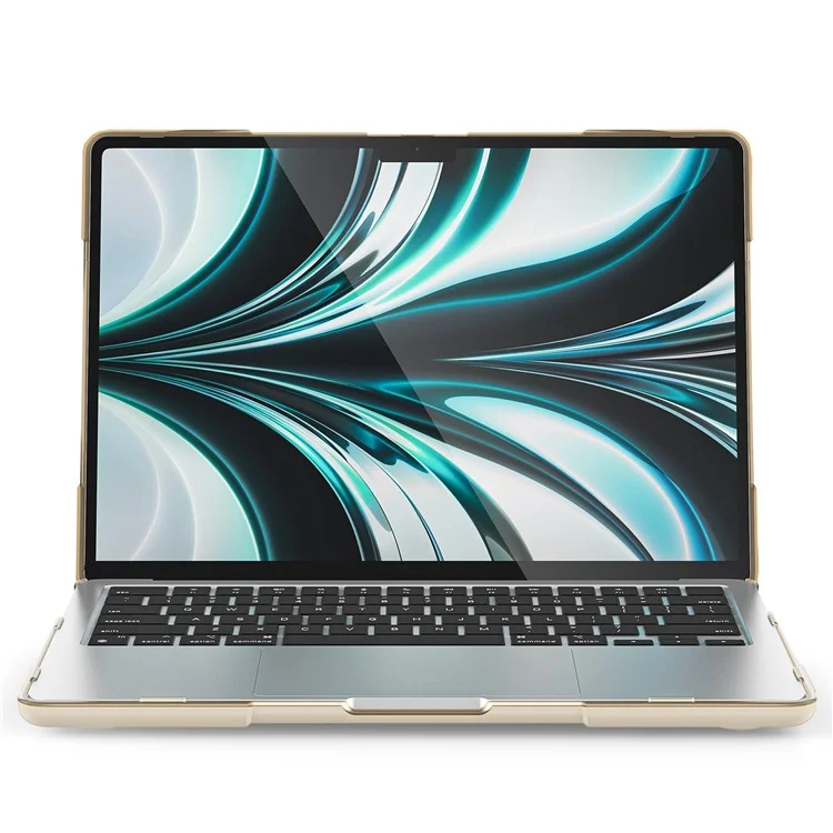 Laptop Case for MacBook Air 13 inch (2025) / (2024) / (2022) A2681 Protective Case Notebook Computer Anti-Scratch Cover with Stand - Khaki-Cellmalls