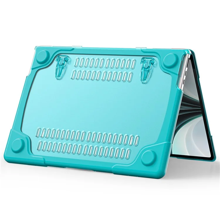 Laptop Case for MacBook Air 13 inch (2025) / (2024) / (2022) A2681 Protective Case Notebook Computer Anti-Scratch Cover with Stand - Baby Blue-Cellmalls