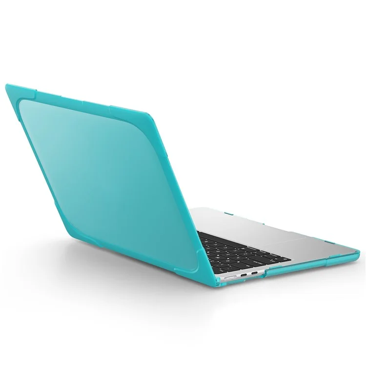 Laptop Case for MacBook Air 13 inch (2025) / (2024) / (2022) A2681 Protective Case Notebook Computer Anti-Scratch Cover with Stand - Baby Blue-Cellmalls