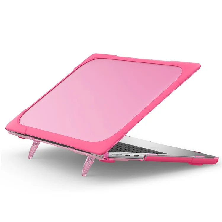 Laptop Case for MacBook Air 13 inch (2025) / (2024) / (2022) A2681 Protective Case Notebook Computer Anti-Scratch Cover with Stand - Rose-Cellmalls