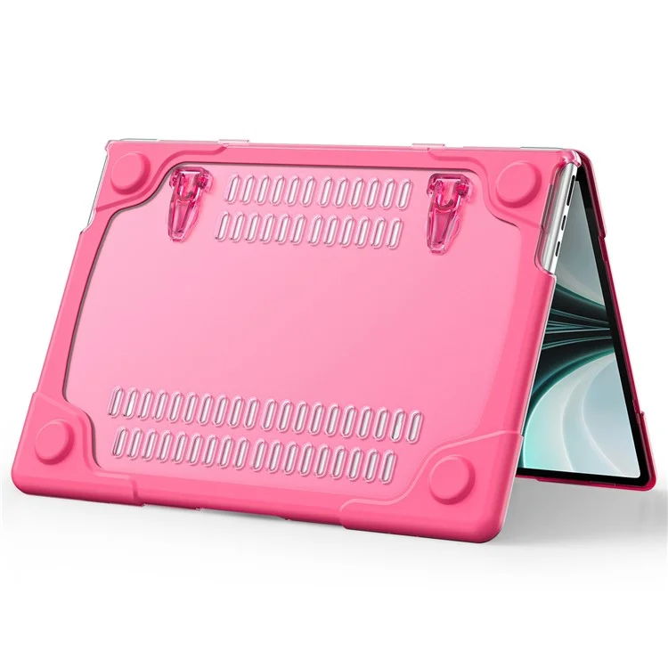 Laptop Case for MacBook Air 13 inch (2025) / (2024) / (2022) A2681 Protective Case Notebook Computer Anti-Scratch Cover with Stand - Rose-Cellmalls