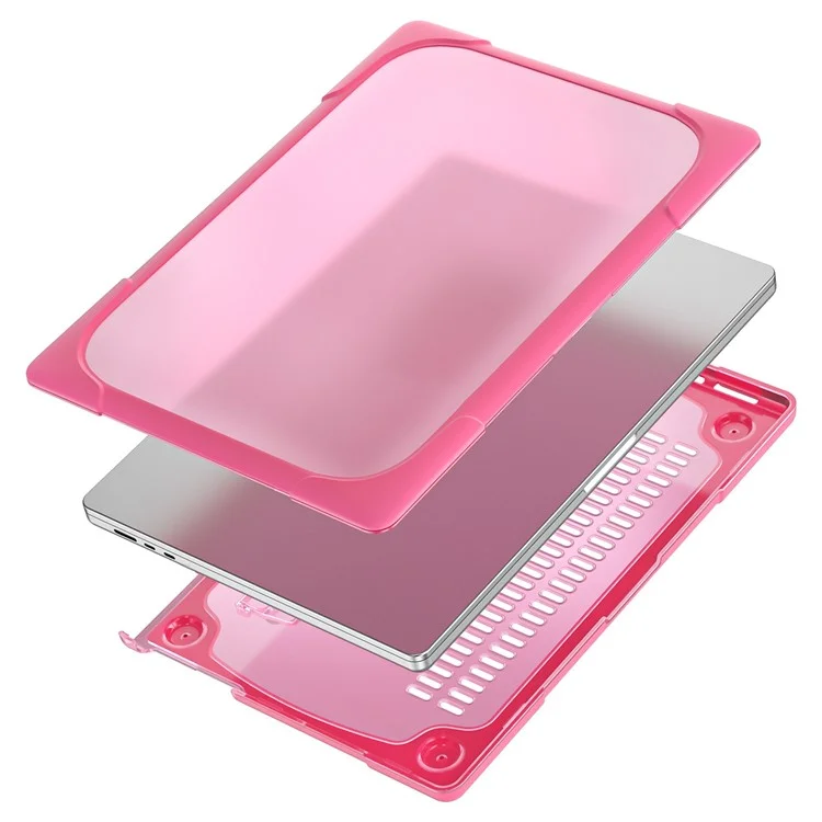 Laptop Case for MacBook Air 13 inch (2025) / (2024) / (2022) A2681 Protective Case Notebook Computer Anti-Scratch Cover with Stand - Rose-Cellmalls