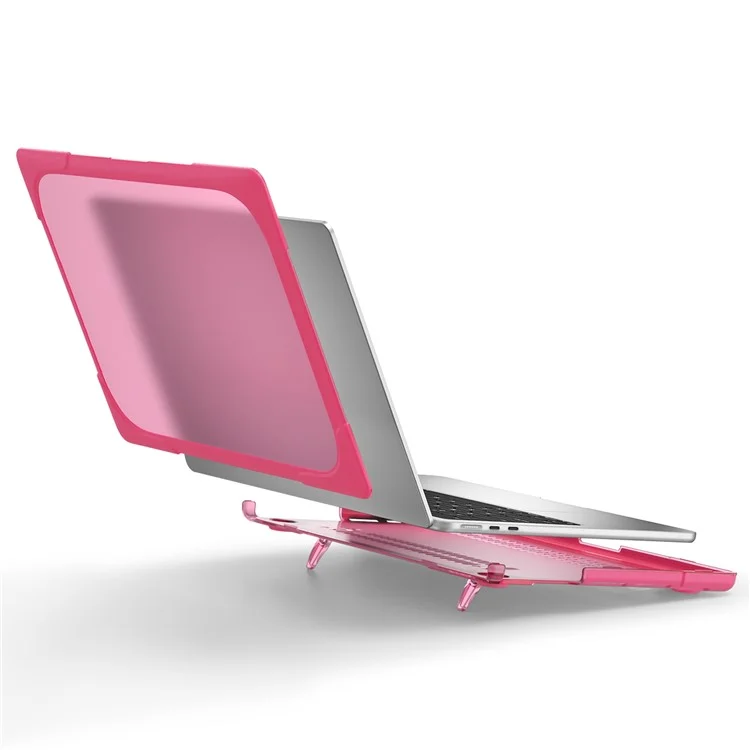 Laptop Case for MacBook Air 13 inch (2025) / (2024) / (2022) A2681 Protective Case Notebook Computer Anti-Scratch Cover with Stand - Rose-Cellmalls