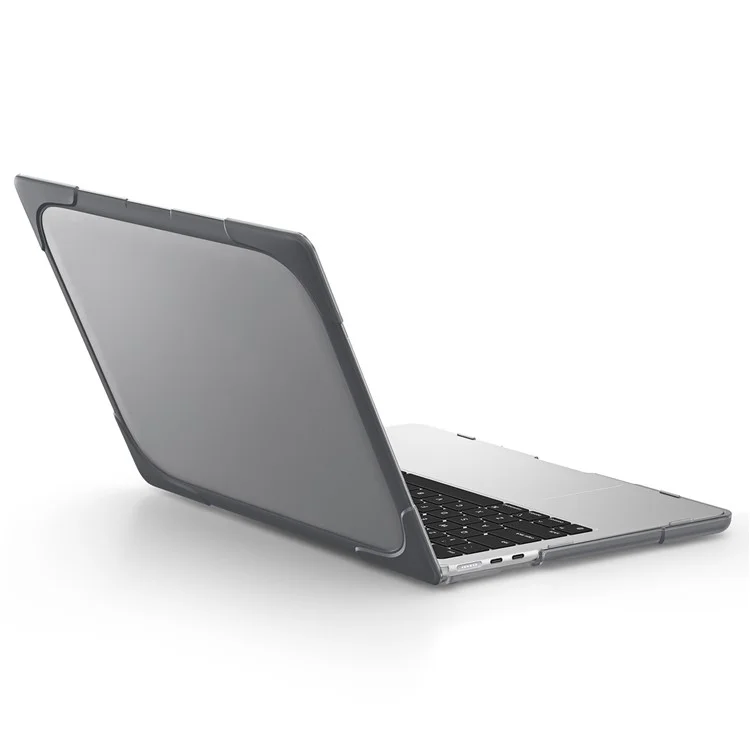 Laptop Case for MacBook Air 13 inch (2025) / (2024) / (2022) A2681 Protective Case Notebook Computer Anti-Scratch Cover with Stand - Grey-Cellmalls