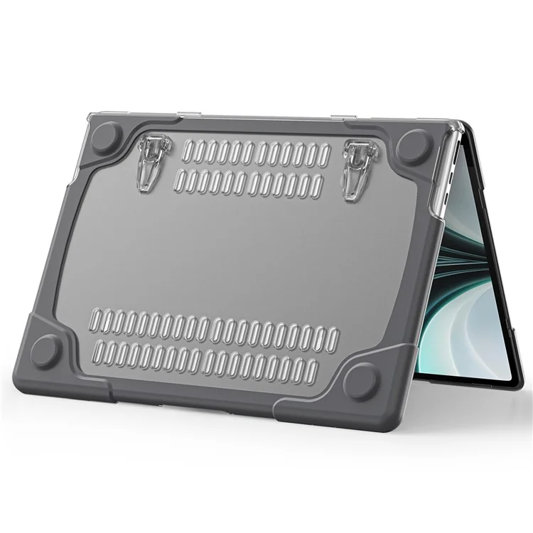 Laptop Case for MacBook Air 13 inch (2025) / (2024) / (2022) A2681 Protective Case Notebook Computer Anti-Scratch Cover with Stand - Grey-Cellmalls