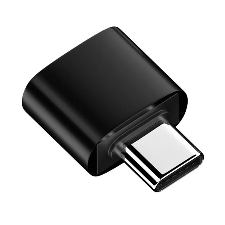 For MacBook USB-C Male to USB 2.0 Female Adapter 480Mbps Data Transfer Laptop Converter - Black-Cellmalls