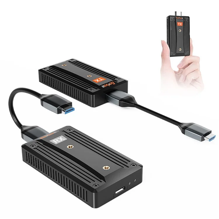 BOVBOX 090 Wireless HD Transmitter and Receiver 656FT / 200m HD Extender Kit Dongle Adapter for Projector-Cellmalls
