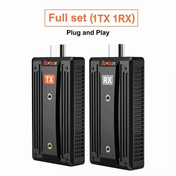 BOVBOX 090 Wireless HD Transmitter and Receiver 656FT / 200m HD Extender Kit Dongle Adapter for Projector-Cellmalls