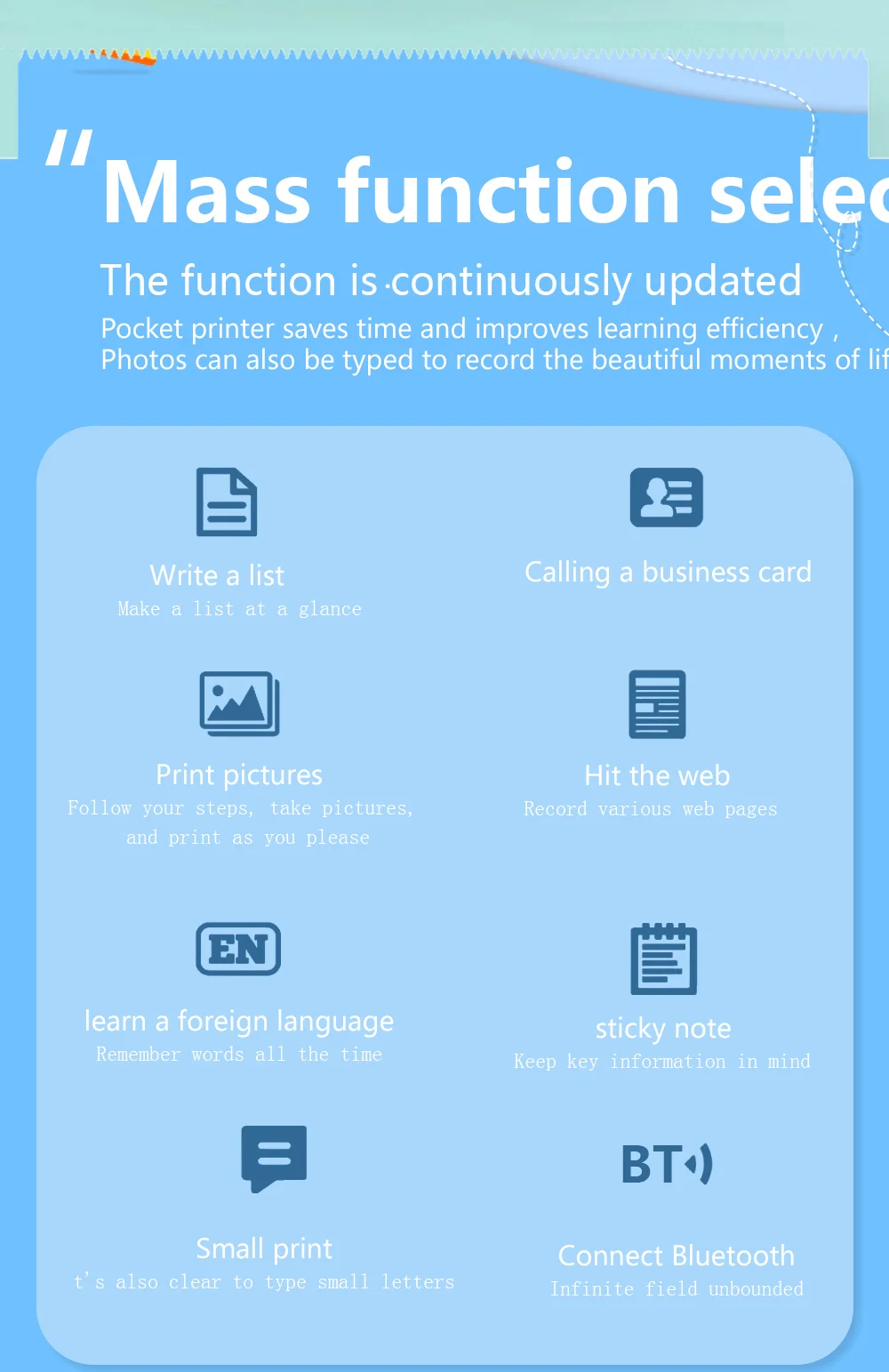 C19 Mini Bluetooth-compatible Thermal Printer Student Adhesive Sticker Smart Label Printer, Standard Version - Pink-Cellmalls