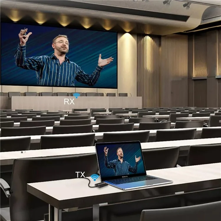 BOVBOX 090 Wireless HD Transmitter and Receiver 656FT / 200m HD Extender Kit Dongle Adapter for Projector-Cellmalls