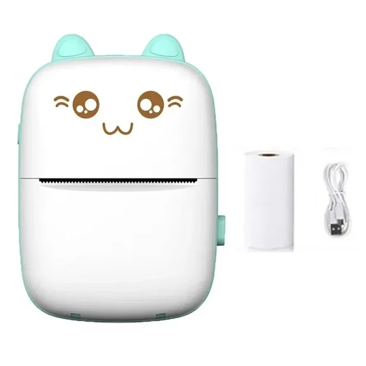 C9 Inkless Printer Portable Thermal Photo Printer Compact Pocket Student Mini Label Printer - Blue-Cellmalls