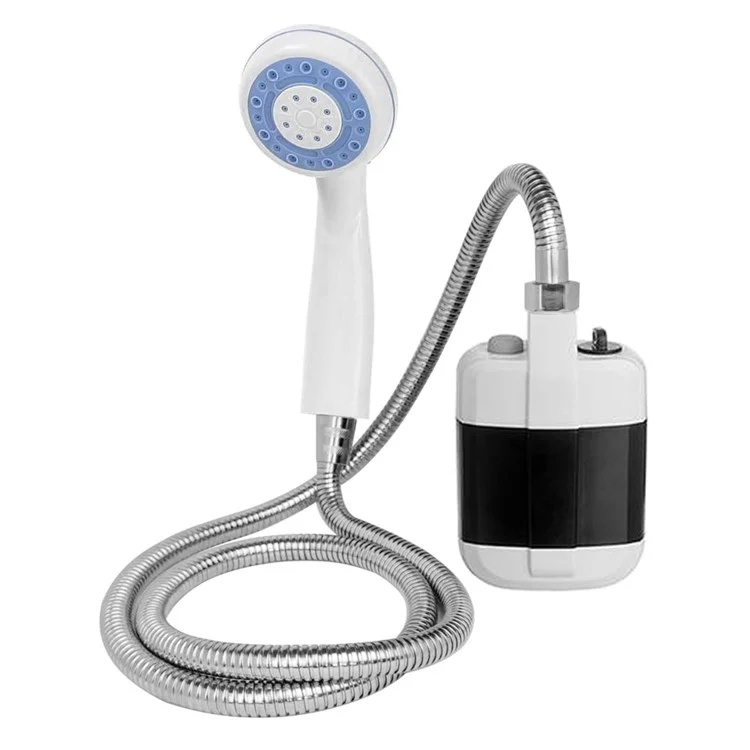 Portable Camping Pet Cleaning Beach Washing Shower 4.9ft Hose Outdoor Shower Device with Rechargeable Pump-Cellmalls