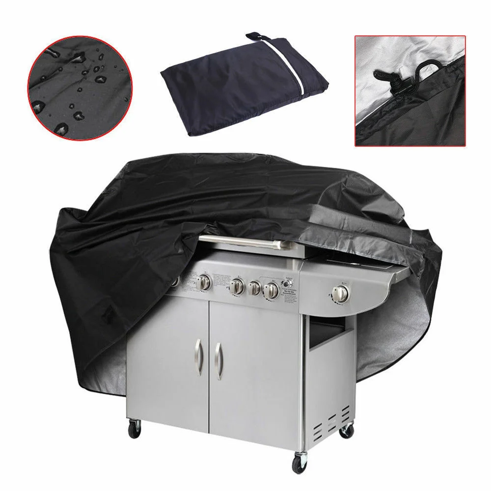 Waterproof BBQ Cover Outdoor Dustproof 210D Oxford Cloth Barbecue Grill Stove Protective Cover - Size M: 150x100x60cm-Cellmalls