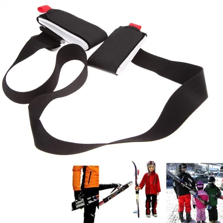 1Pc Ski Board Carrier Nylon Fixing Band Adjustable Skiboard Shoulder Hand Carrying Strap-Cellmalls