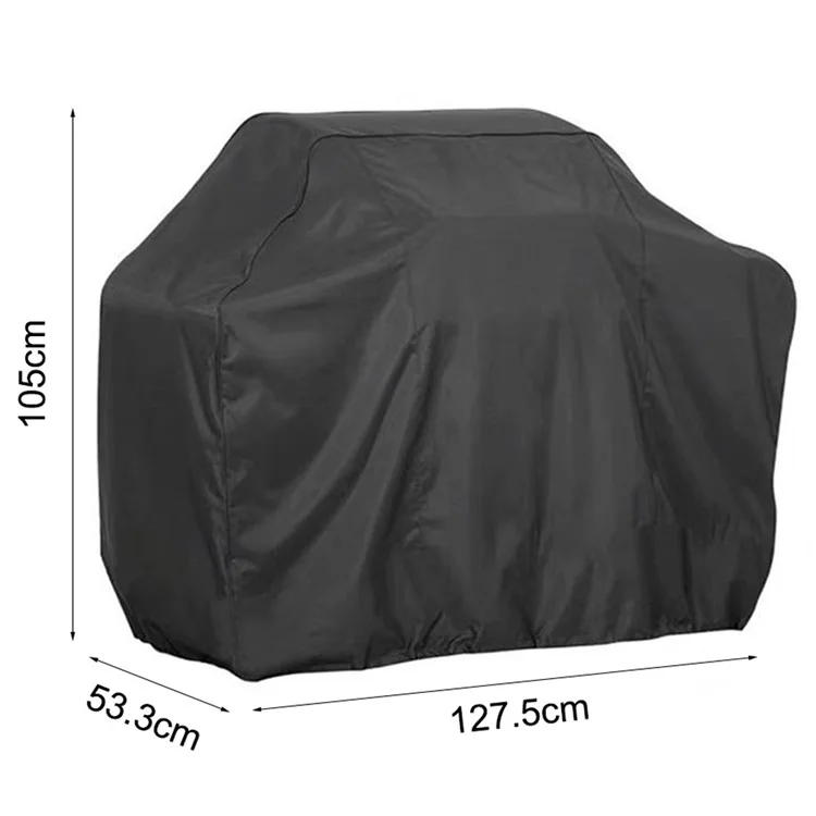 420D Oxford Cloth Barbecue Grill Cover Outdoor Waterproof Dustproof BBQ Grill Cover, 127.5x105x53.3cm-Cellmalls