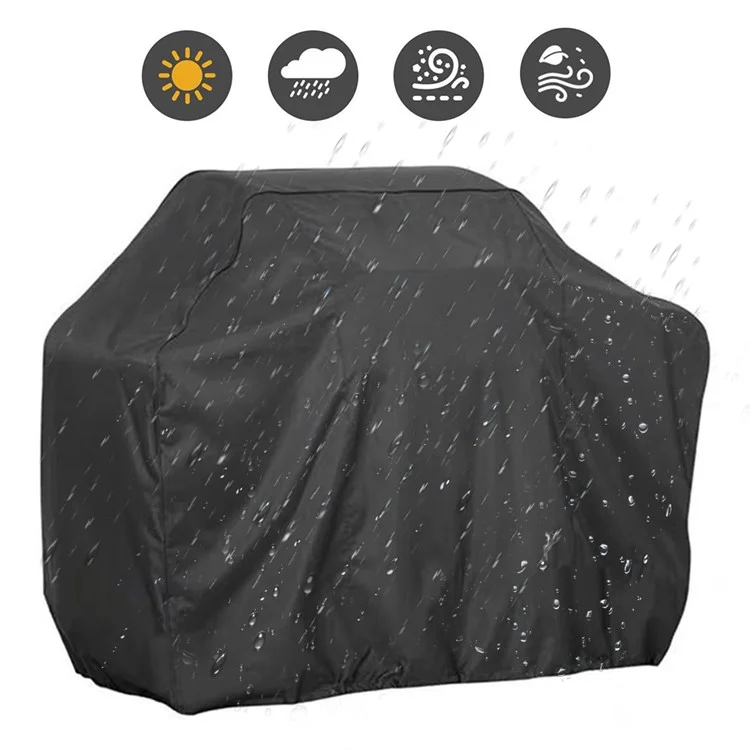 420D Oxford Cloth Barbecue Grill Cover Outdoor Waterproof Dustproof BBQ Grill Cover, 127.5x105x53.3cm-Cellmalls
