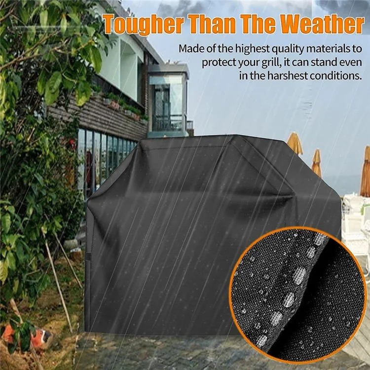 420D Oxford Cloth Barbecue Grill Cover Outdoor Waterproof Dustproof BBQ Grill Cover, 127.5x105x53.3cm-Cellmalls