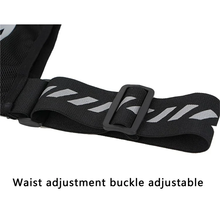 Running Vest Chest Phone Holder Adjustable Waistband Reflective Training Workout Gear with Multiple Pockets-Cellmalls