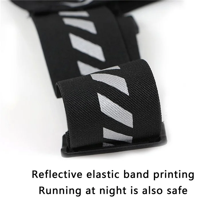 Running Vest Chest Phone Holder Adjustable Waistband Reflective Training Workout Gear with Multiple Pockets-Cellmalls