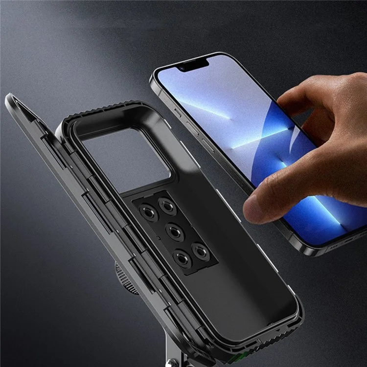 Z009A Bike Motorcycle Handlebar Mount Phone Holder Waterproof Cycling Mobile Phone Case Bracket-Cellmalls