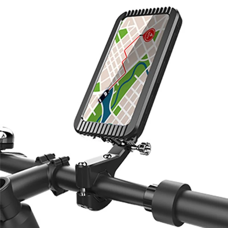 Z009A Bike Motorcycle Handlebar Mount Phone Holder Waterproof Cycling Mobile Phone Case Bracket-Cellmalls