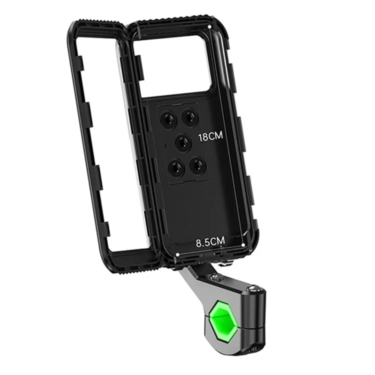 Z009A Bike Motorcycle Handlebar Mount Phone Holder Waterproof Cycling Mobile Phone Case Bracket-Cellmalls