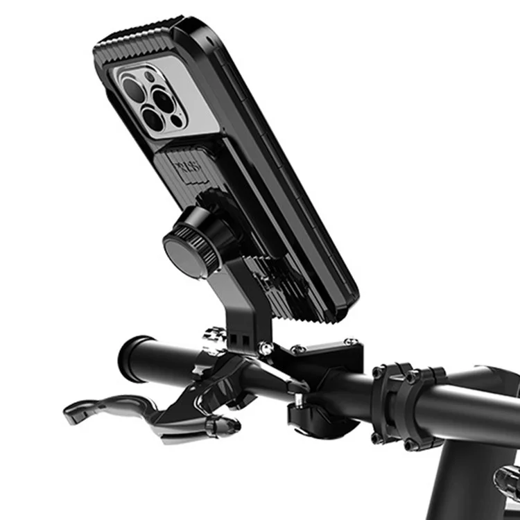 Z009A Bike Motorcycle Handlebar Mount Phone Holder Waterproof Cycling Mobile Phone Case Bracket-Cellmalls