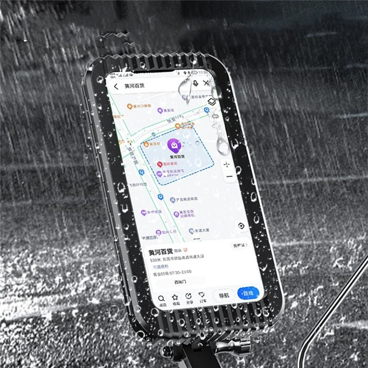 Z009A Bike Motorcycle Handlebar Mount Phone Holder Waterproof Cycling Mobile Phone Case Bracket-Cellmalls