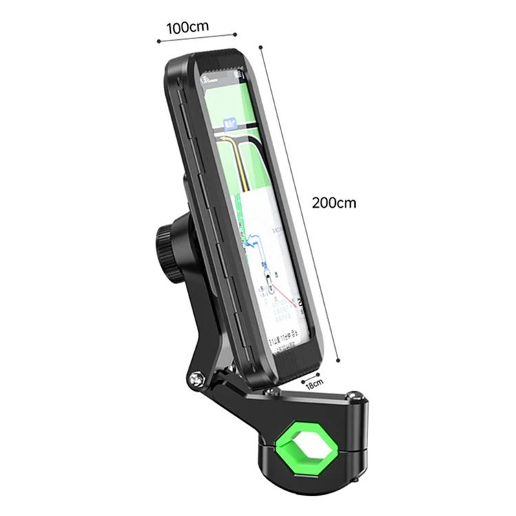 Z009A Bike Motorcycle Handlebar Mount Phone Holder Waterproof Cycling Mobile Phone Case Bracket-Cellmalls