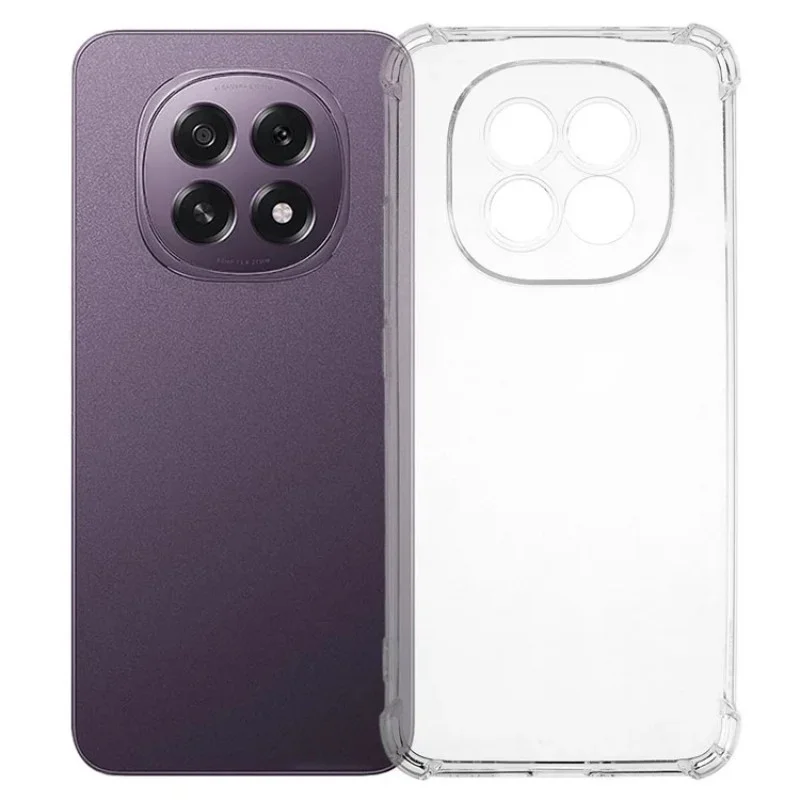 For Oppo F29 5G TPU Case WANLONFENG WL3 Series 1.5mm Phone Cover with Tempered Glass Film - Transparent-Cellmalls