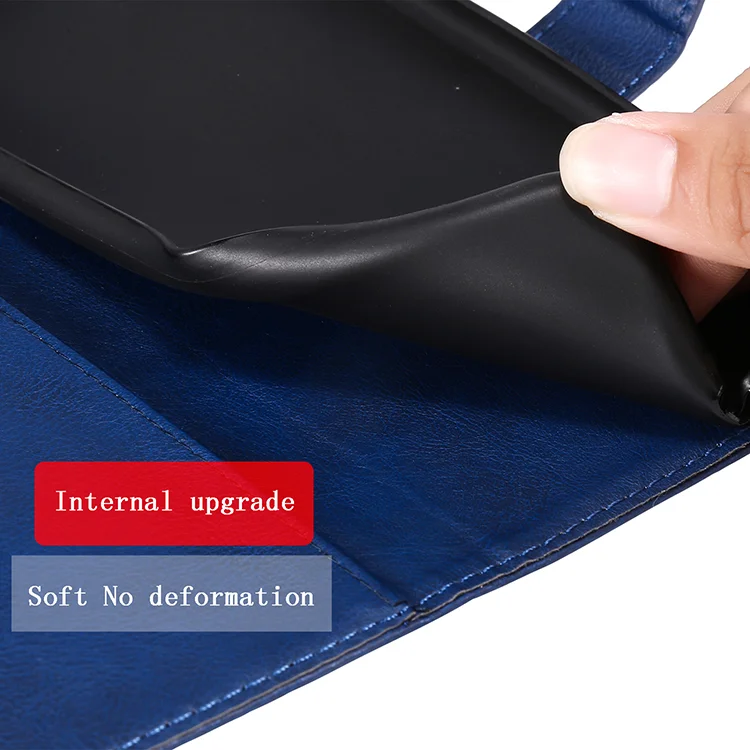 For Oppo A55 5G / A54 4G / A16 4G / Realme V11 5G Case Solid Color Leather Mobile Cover Wallet Stand with Strap - Black-Cellmalls