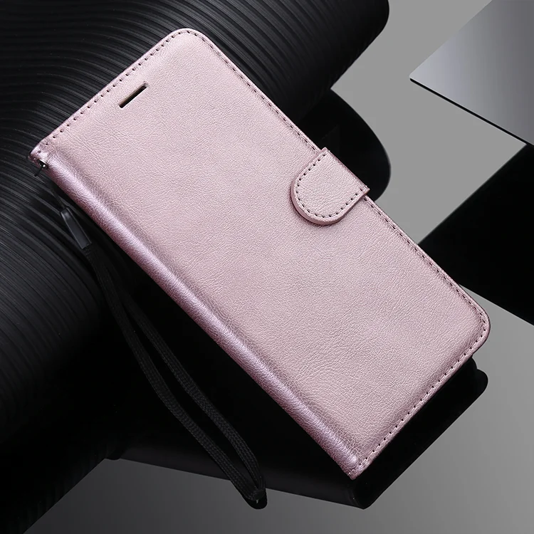 For Oppo A55 5G / A54 4G / A16 4G / Realme V11 5G Case Solid Color Leather Mobile Cover Wallet Stand with Strap - Black-Cellmalls