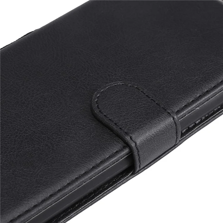 For Oppo Reno3 Pro 5G / Find X2 Neo Case Solid Color Leather Mobile Cover Wallet Stand with Strap - Black-Cellmalls