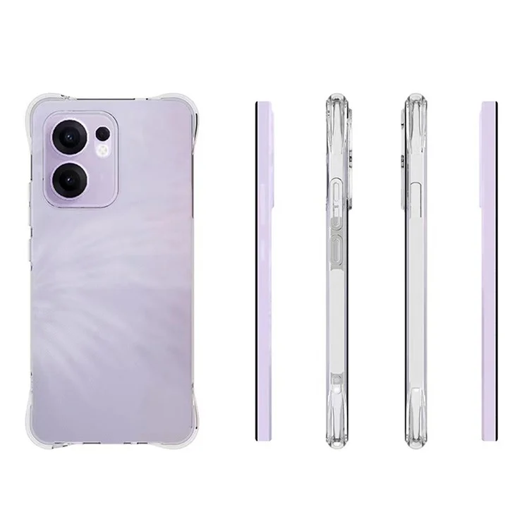 WANLONFENG WL Series for Oppo Reno13 F 5G Case 2.0mm TPU Phone Cover with Tempered Glass Film-Cellmalls